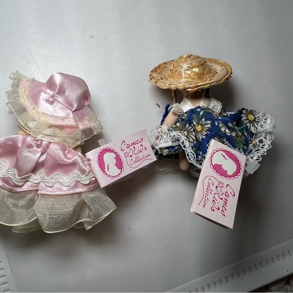 Vintage Mini Porcelain Dolls Cameo Kids Collection Lot 4 Dolls NWT - Picture 5 of 10
